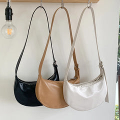 Zipper Women's Hobos Bag Soft PU Leather Women's Bag