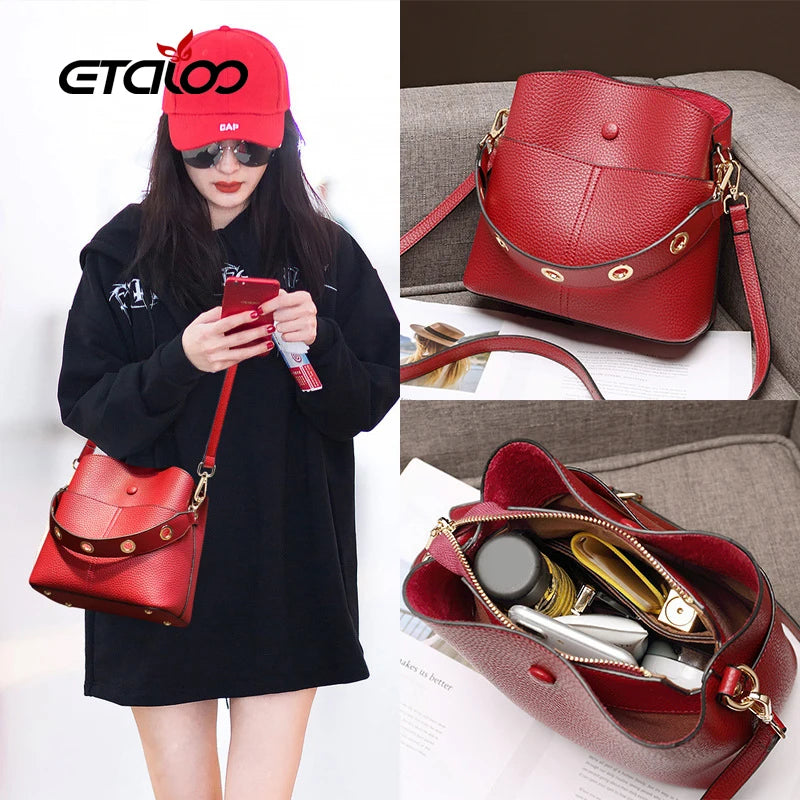 Crocodile Shoulder Messenger Bag Women High Capacity Casual Handbag