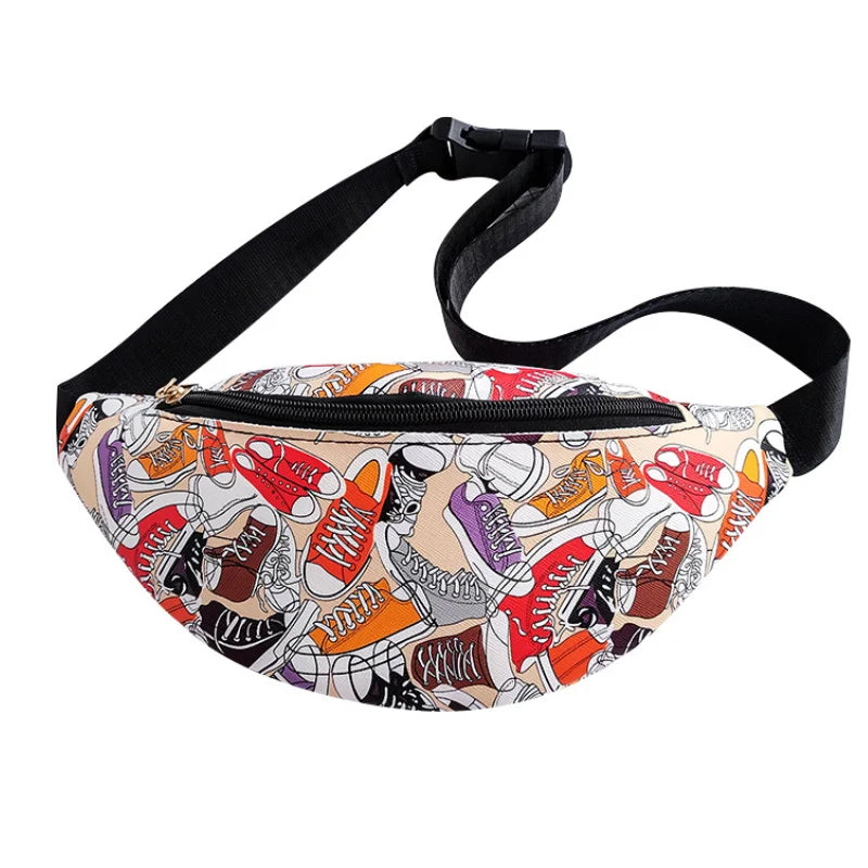 Leopard Print Waist Bag PU Leather Purse
