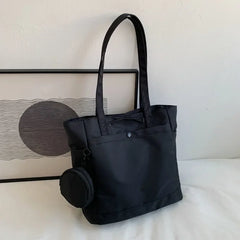 Women Canvas Shoulder Bag Casual Waterproof Travel Handbag