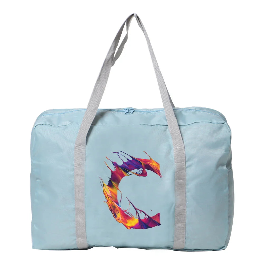 Nylon Foldable Travel Bag Large Capacity Storage Unisex
