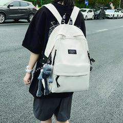 Nylon Women's Backpack Large School Bag Female Student Rucksack