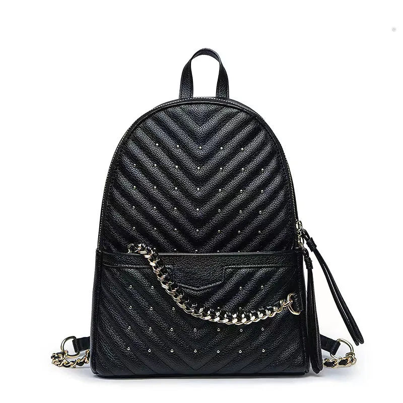 PU Backpack All Travel Leisure Rivet Backpack