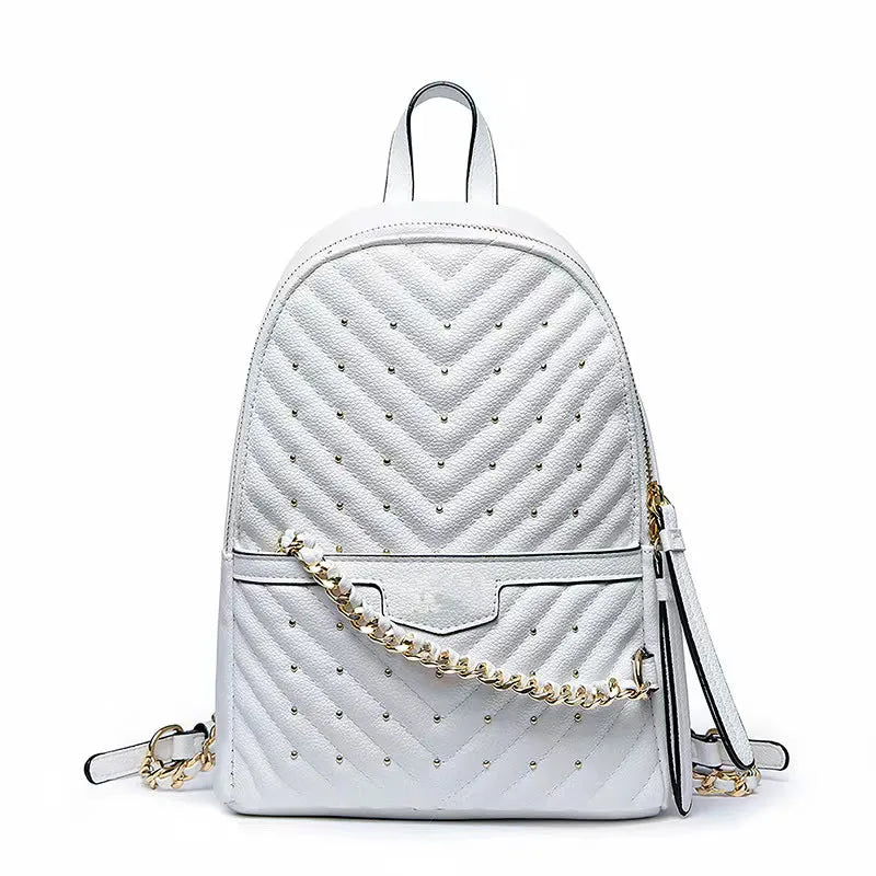 PU Backpack All Travel Leisure Rivet Backpack
