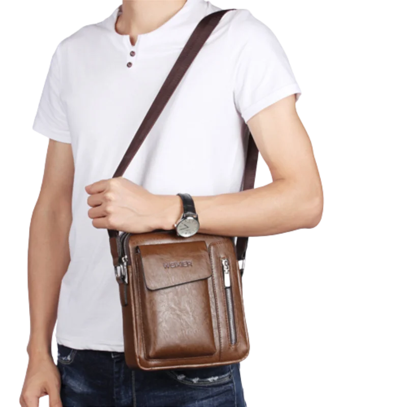 Men's Anti-theft Waterproof Crossbody Bag for Short Trips