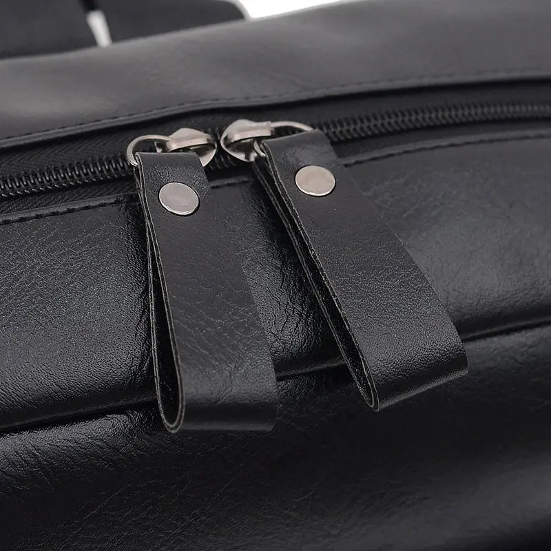 PU Leather Travel School Backpacks Women Men Casual Handbag Teenager Stude
