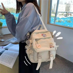Preppy Style Student School Bags Women Backpack
