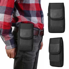 Retro Men Phone Pouch Classic Belt Bag Hanging Waist Storage Belt Clip Pouch