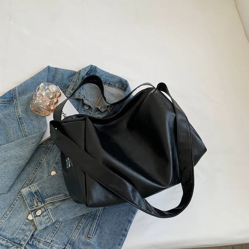 Large-capacity Shoulder Bag for Women Vintage Tote Handbag
