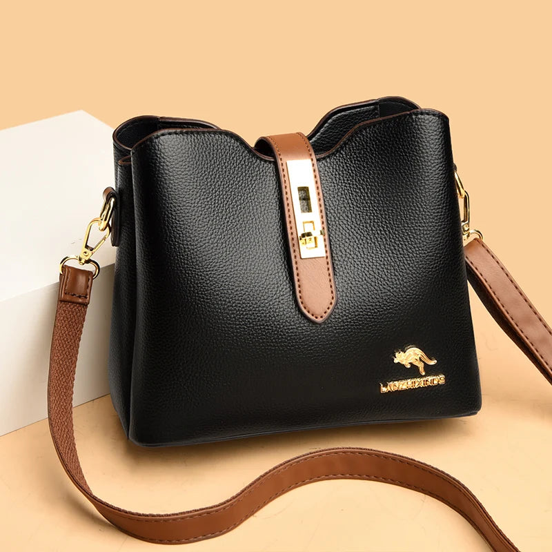 Women's Bucket Crossbody Bag Shoulder Bag High Purses Handbags Small Size