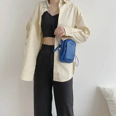Soft Cloud Mobile Phone Bag Shoulder Handbag Retro Purse