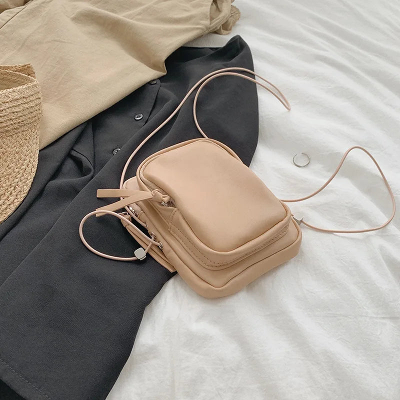 Soft Cloud Mobile Phone Bag Shoulder Handbag Retro Purse