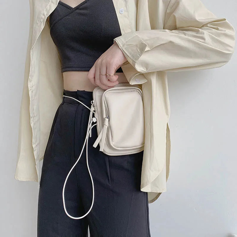 Soft Cloud Mobile Phone Bag Shoulder Handbag Retro Purse