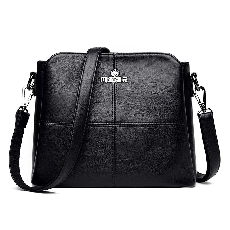 Small Leather Purses Handbag Shoulder Bag Women Letter Sac A Main Femme