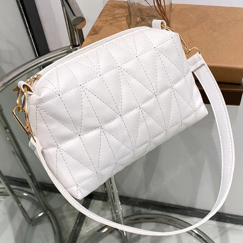 Embroidery Camera Crossbody Bag Women Shoulder Mobile Phone Bag
