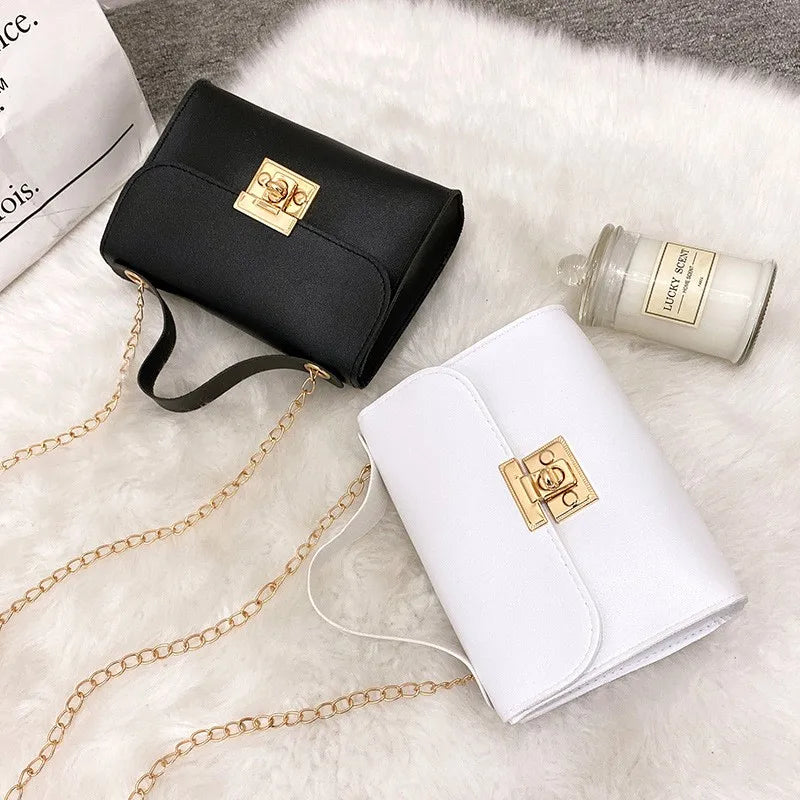 Small Messenger Handbag Women Shoulder Bag Embossed Ladies C