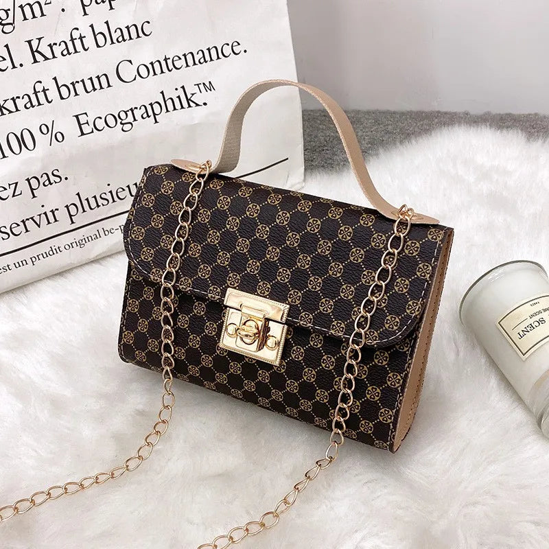 Small Messenger Handbag Women Shoulder Bag Embossed Ladies C
