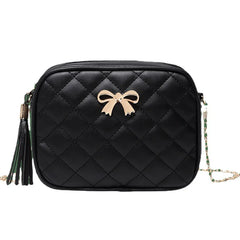 Small Tassel Tide Female BaoLing Lattice Embroidery Camera Shoulder Bag