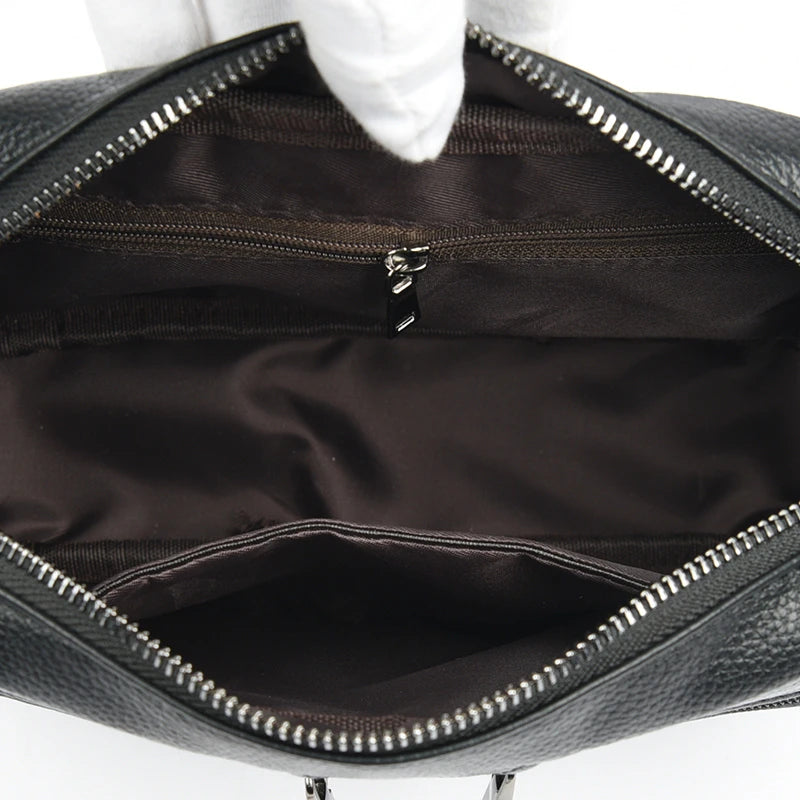 Small Green Leather Crossbody Bag for Women