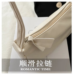 Soft PU Leather Women's Bag Solid Armpit Underarm Shoulder Bags