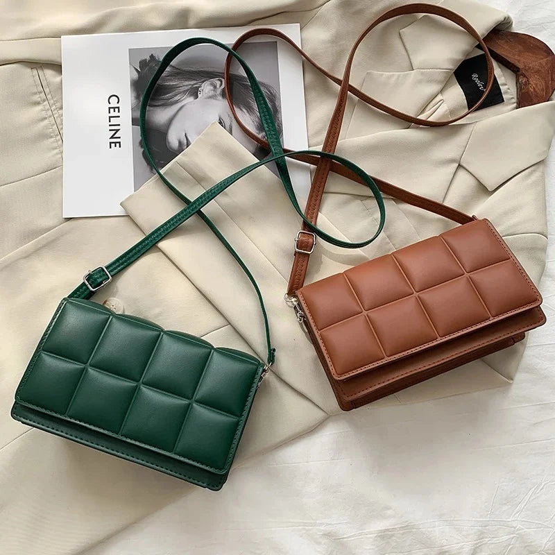 Weave PU Leather Crossbody Bag for Women