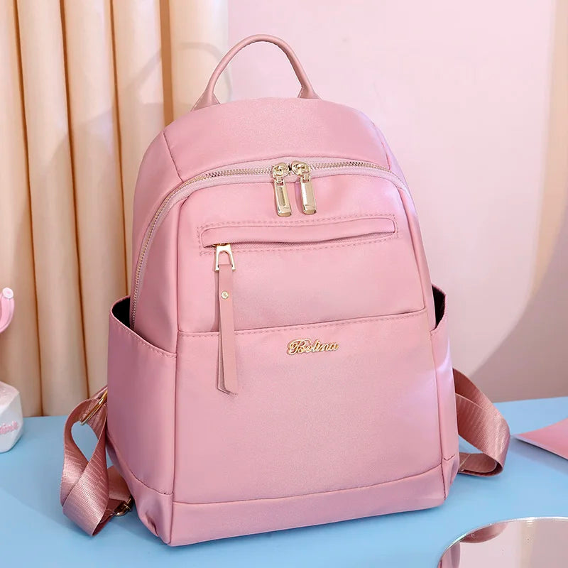 Nylon Oxford Backpack for Women Large Capacity Travel Bags