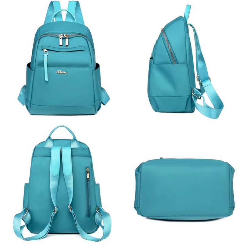 Nylon Oxford Backpack for Women Large Capacity Travel Bags