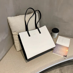 Solid Shoulder Bag Women Hand Bag Ladies PU Leather Women's Office Big Tote