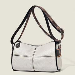 Soft Leather Women's Handbag Wide Strap Shoulder Bag Crossbody Tote