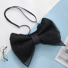 Spring Summer Japanese Bow Canvas Messenger Bag