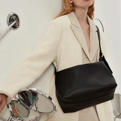 Spring Commuter Bag Soft Leather Messenger Tote