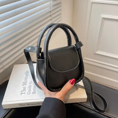 Spring Famous PU Leather Women's Underarm Handbag Short Handle