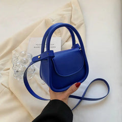 Spring Famous PU Leather Women's Underarm Handbag Short Handle