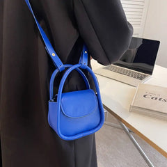 Spring Famous PU Leather Women's Underarm Handbag Short Handle