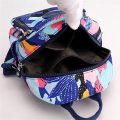 Spring Flower Pattern Women's Backpack Small Anti Theft School Bag