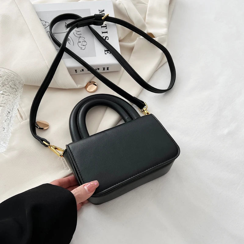 Spring Mini Shoulder Bag Women Solid All-match Square Handbags