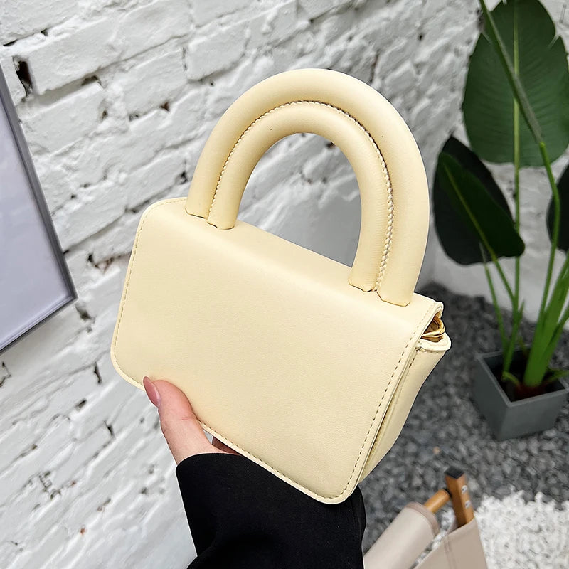 Spring Mini Shoulder Bag Women Solid All-match Square Handbags