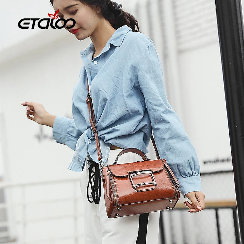 Spring Vintage Crossbody Bag Small Women's Shoulder Messenger Bag Female