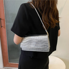 Women's Stone Pattern Shoulder Bag High-quality Handbag