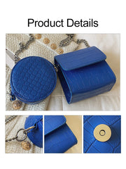 Spring Women's Crocodile Pattern Shoulder Crossbody Bag