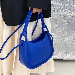 Women's PU Leather Handbag Short Handle Shoulder Bag