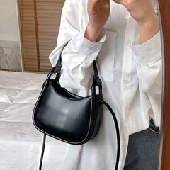 Women's PU Leather Handbag Short Handle Shoulder Bag