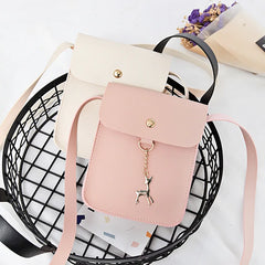 Summer Women's Mini Shoulder Bag Casual Shopping Key Wallet Vertical Deer Bag