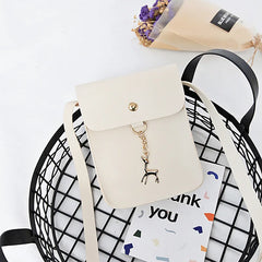 Summer Women's Mini Shoulder Bag Casual Shopping Key Wallet Vertical Deer Bag