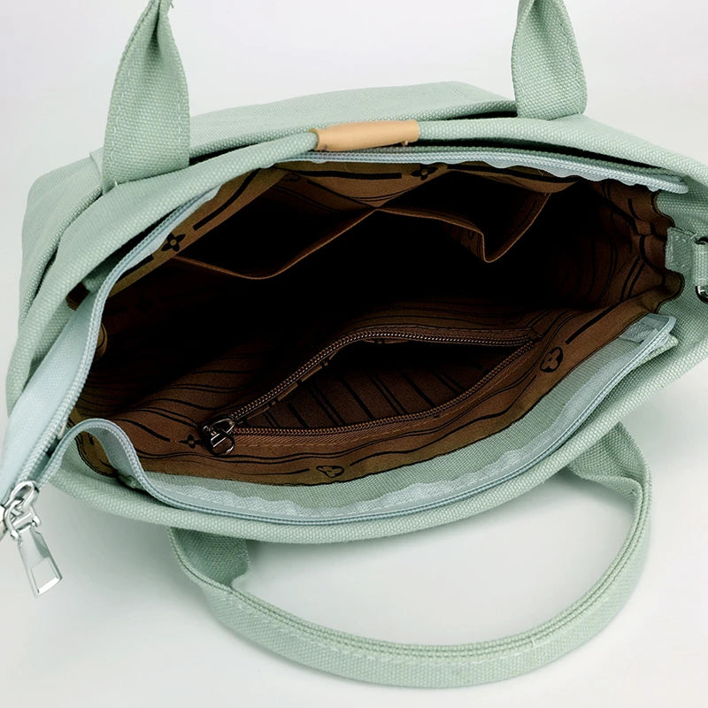 Summer Mini Canvas Women Shoulder Bag Travel Leisure Tote B