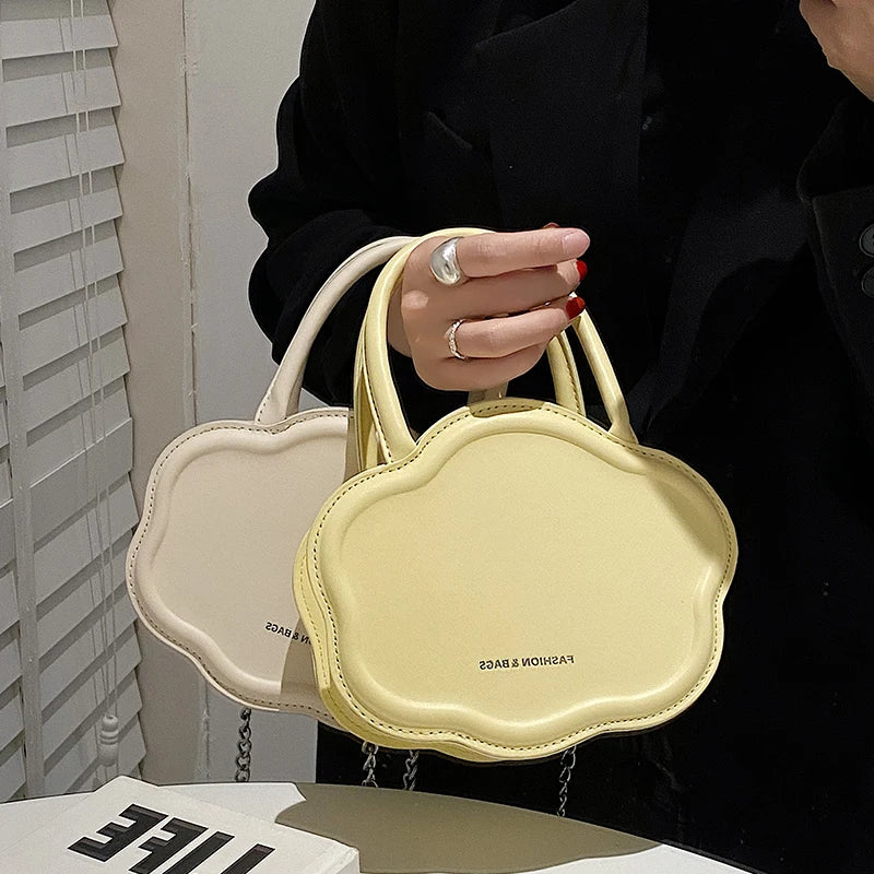 Summer Chain Shoulder Bag for Women Texture Pu Leather Crossbody Bags