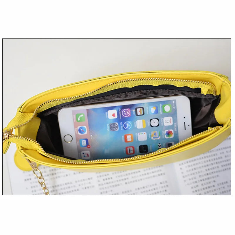 Summer Fruit Chain Shoulder Messenger Bag, Orange Watermelon Strawberry Bag