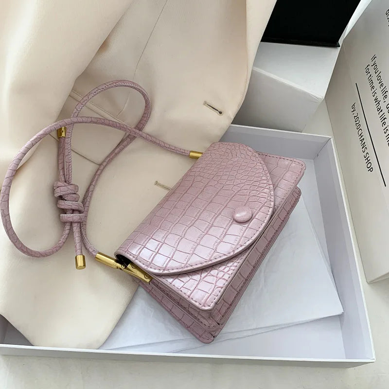 Summer Ladies Bag PU One-shoulder Small Square Bag