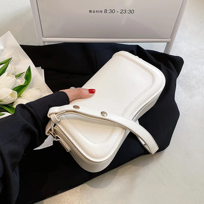 Summer Underarm Bag PU Leather Shoulder Bags for Women Handbags