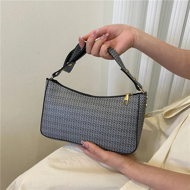 Summer Shoulder Bag Weave Style Casual Ladies Handbags Beach Bags